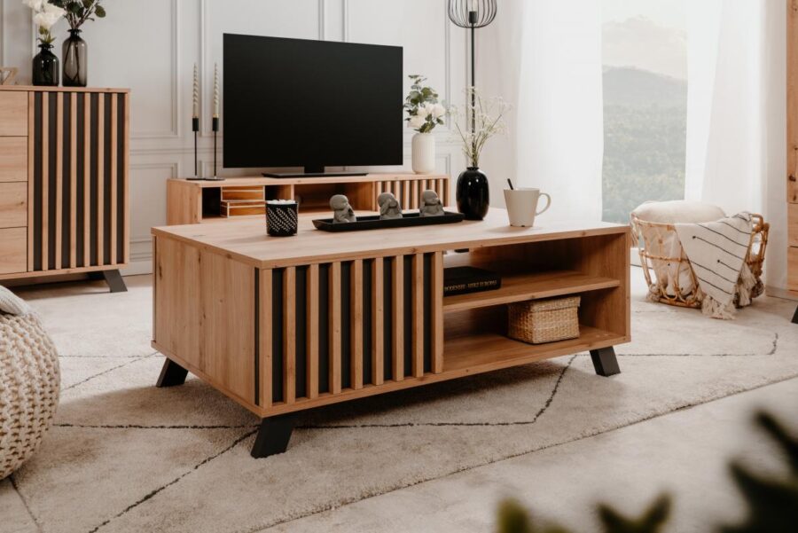 9460 Medan 55A Couchtisch Artisan Oak/anthrazit