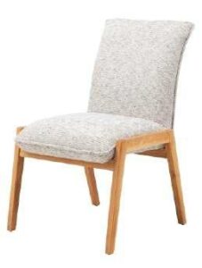 Gestell Wildeiche massiv geölt, Stoff Crush 7704 Licht grau, Luxus-Komfortsitz, ohne Armlehnen, ca. 56x85x67 cm