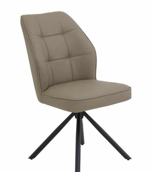 in Echtleder -34 Cappuccino, Sitzschale fest gepolstert mit Steppnähten, 360° drehbar, Metallgestell umgedreht konisch, pulverbeschichtet schwarz strukturiert, Sitzhöhe 50cm, Sitztiefe 45,5cm, Sitzbreite 51cm, BHT 51/92/68cm, max- Belastbarkeit 120kg Hinweis Maßangaben Alle genannten Maßangaben sind Circa-Maße